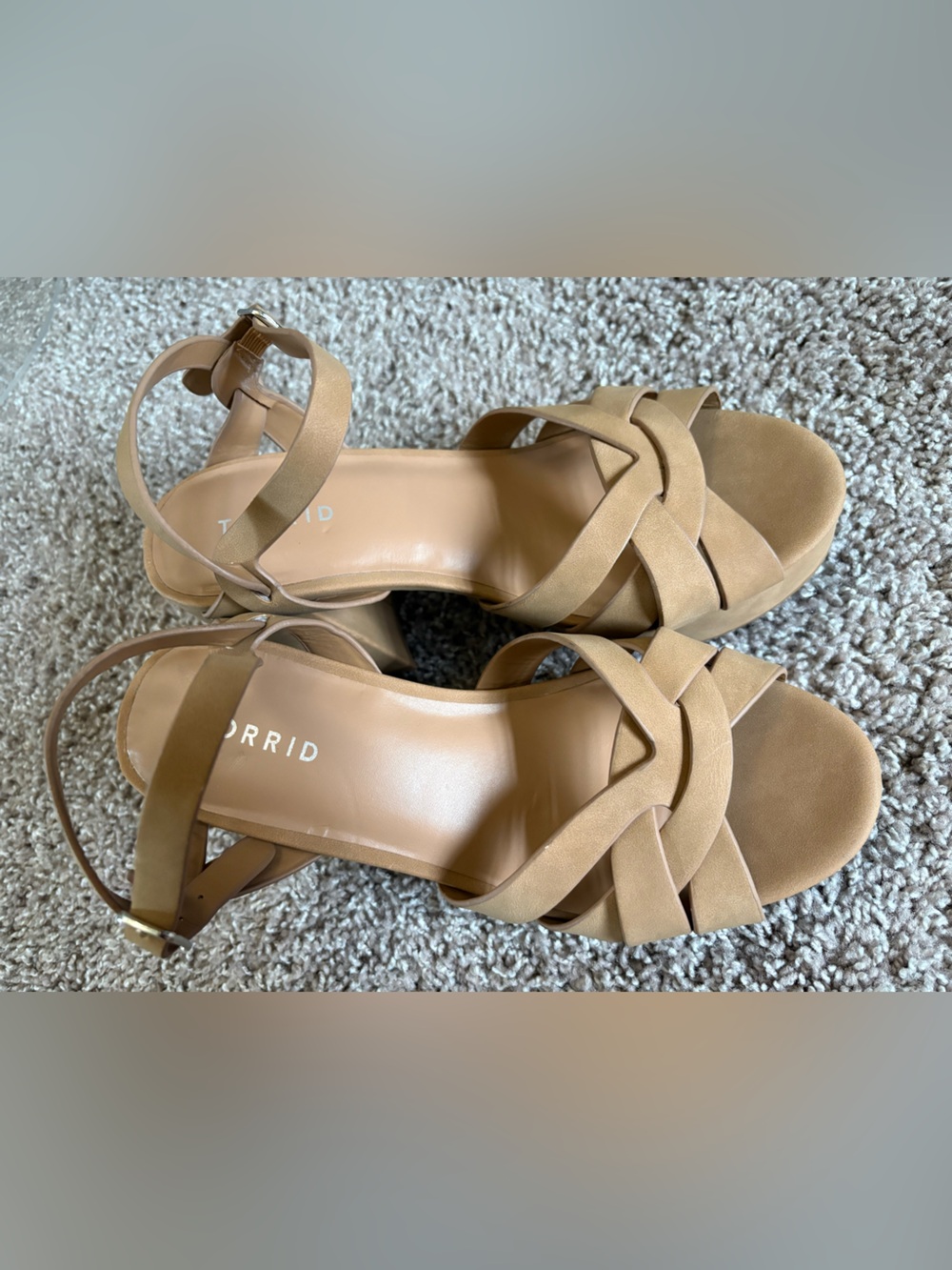 Torrid Tan Strappy Block Heel Sandals for Women